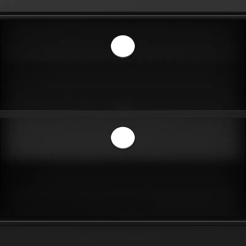 Draper - Mid Century Low TV Media Stand - Black