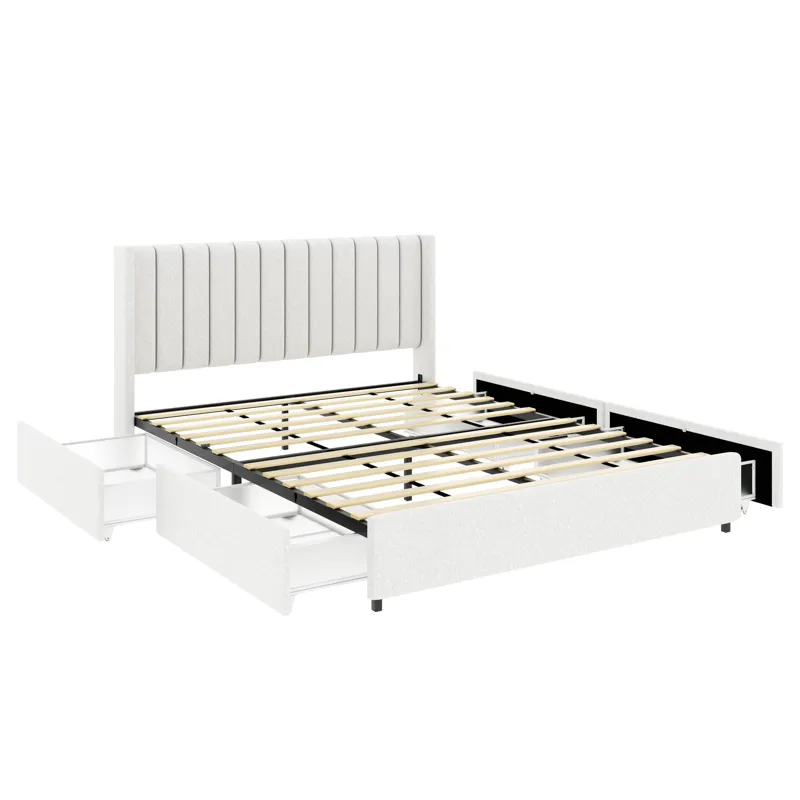 Unavailable: Anda - Queen Boucle Upholstered Platform Bed