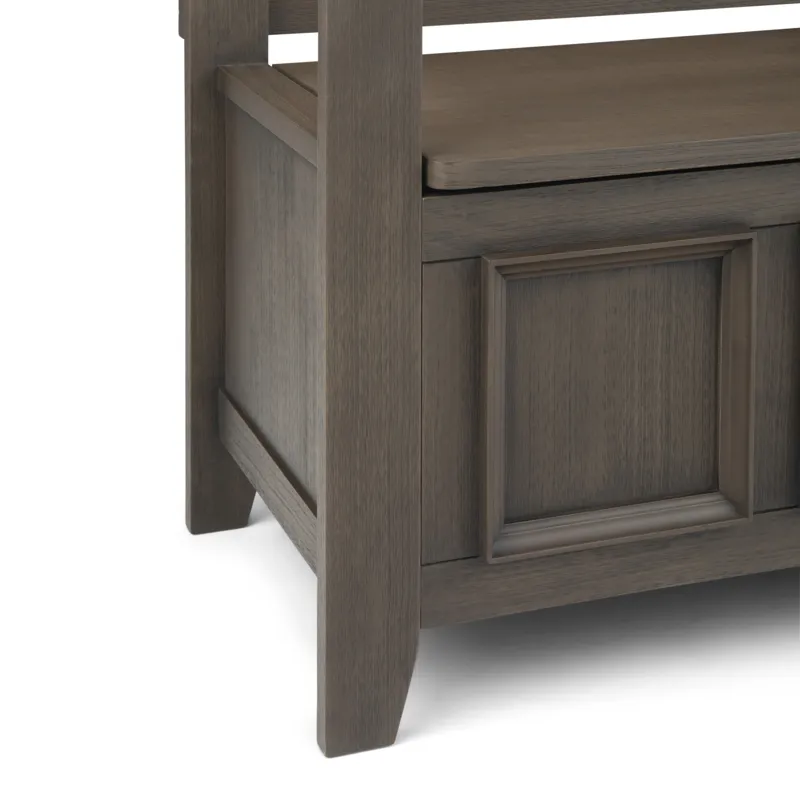 Amherst - Entryway Storage Bench - Farmhouse Grey