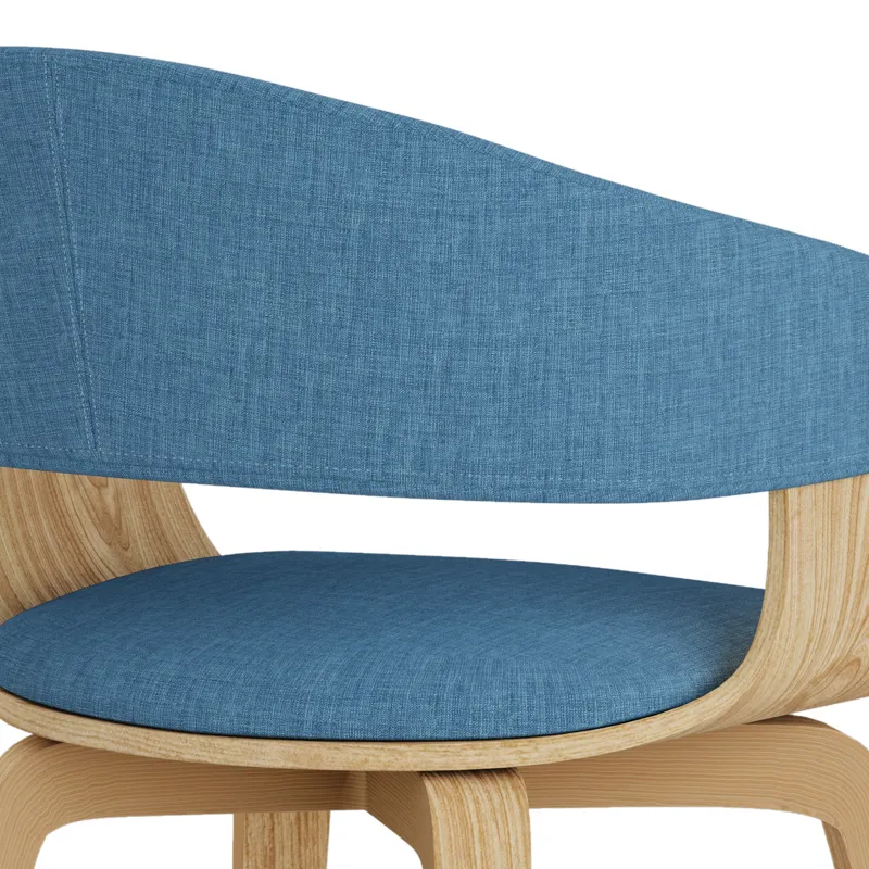 Lowell - Bentwood Dining Chair - Blue / Light Brown