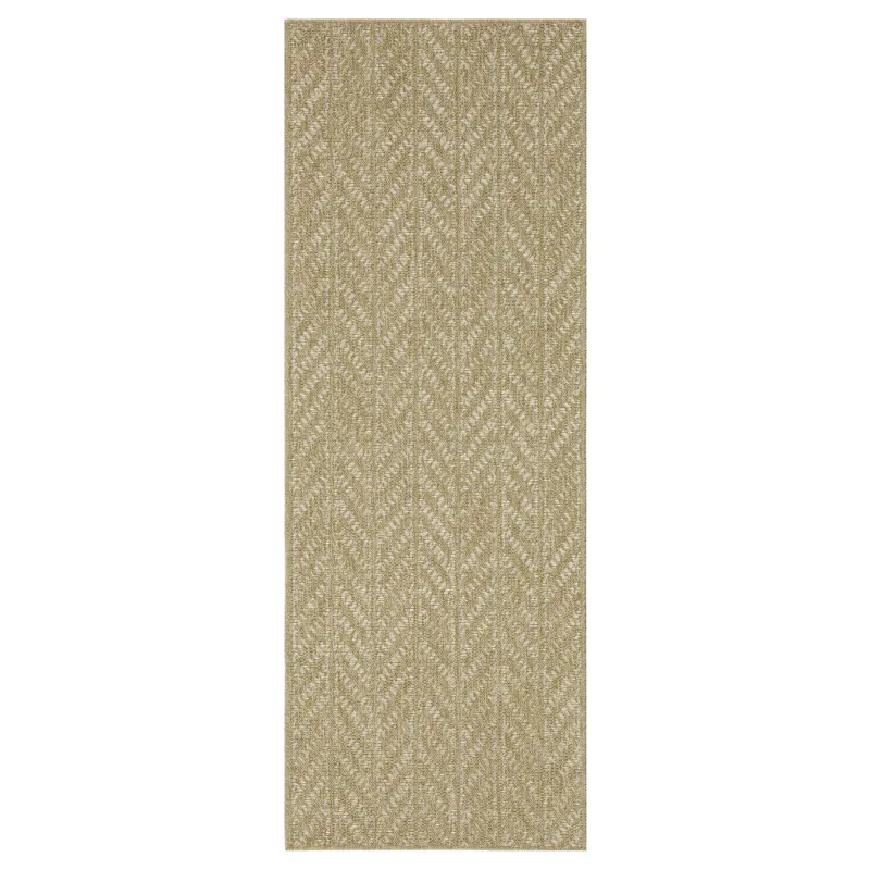 Earth - 2\'7\" X 7\'3\" Indoor / Outdoor Area Rug - Natural / White