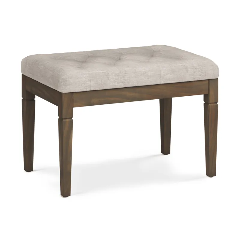 Waverly - Small Tufted Ottoman Bench - Natural