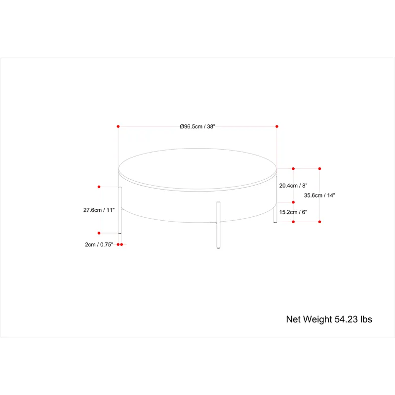 Rayburn - Drum Coffee Table - Natural