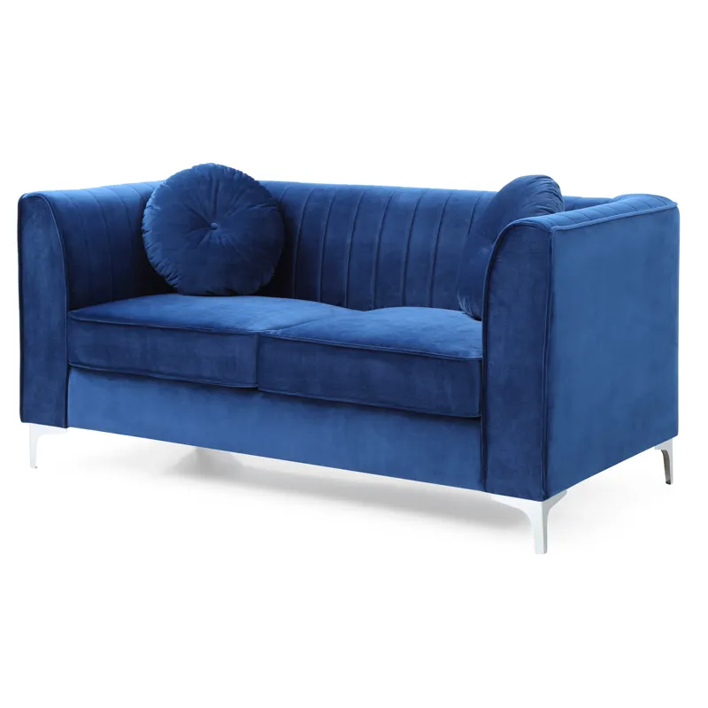 Delray - G791A-L Loveseat (2 Boxes) - Navy Blue