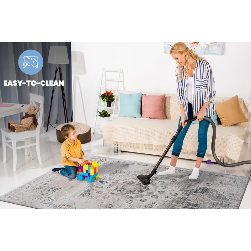 Payas - 2\' x 8\' Medallion Non-Shedding Living Room Bedroom Dining Home Office Stylish And Stain Re