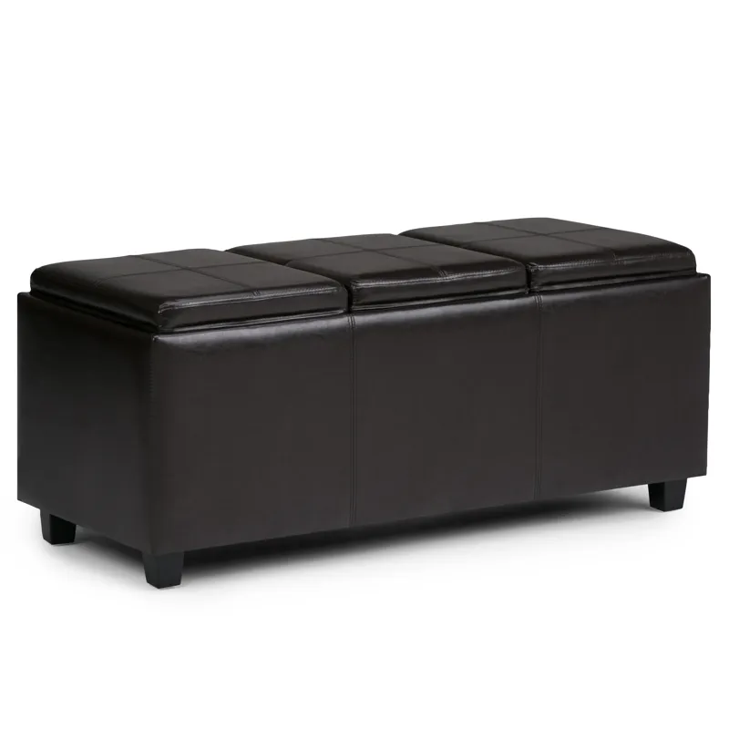 Avalon - Storage Ottoman - Tanners Brown