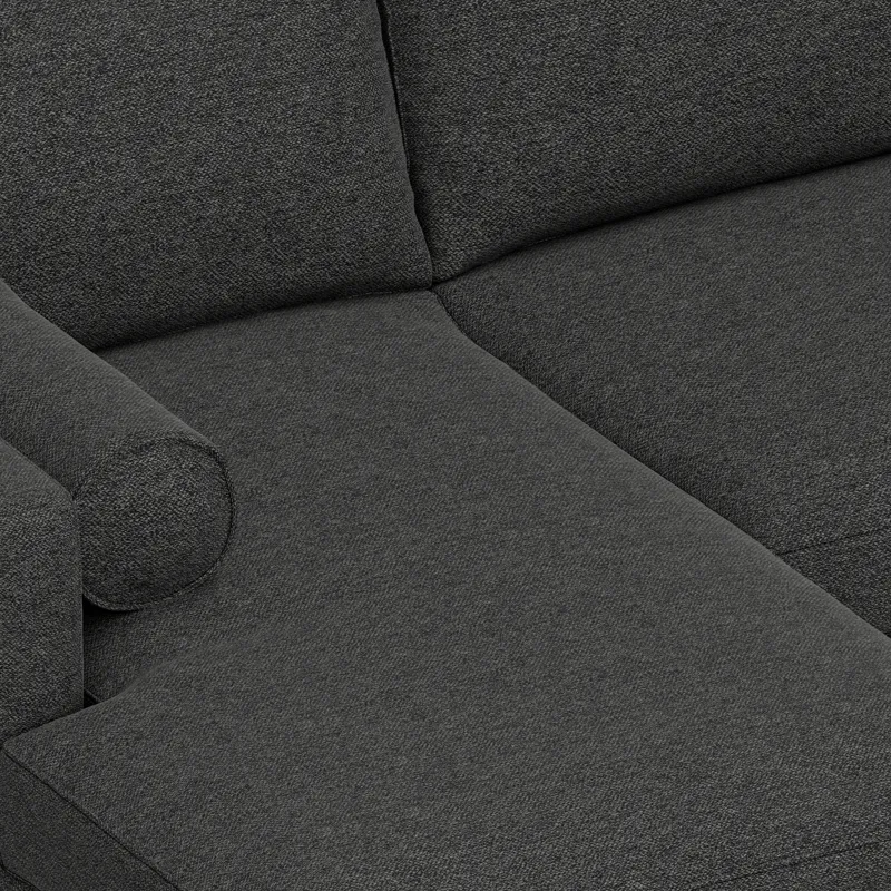 Morrison - Left Sectional Sofa - Charcoal Gray