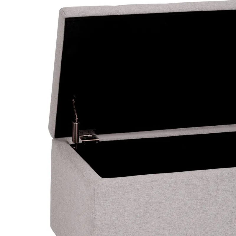 Cosmopolitan - Storage Ottoman - Cloud Grey