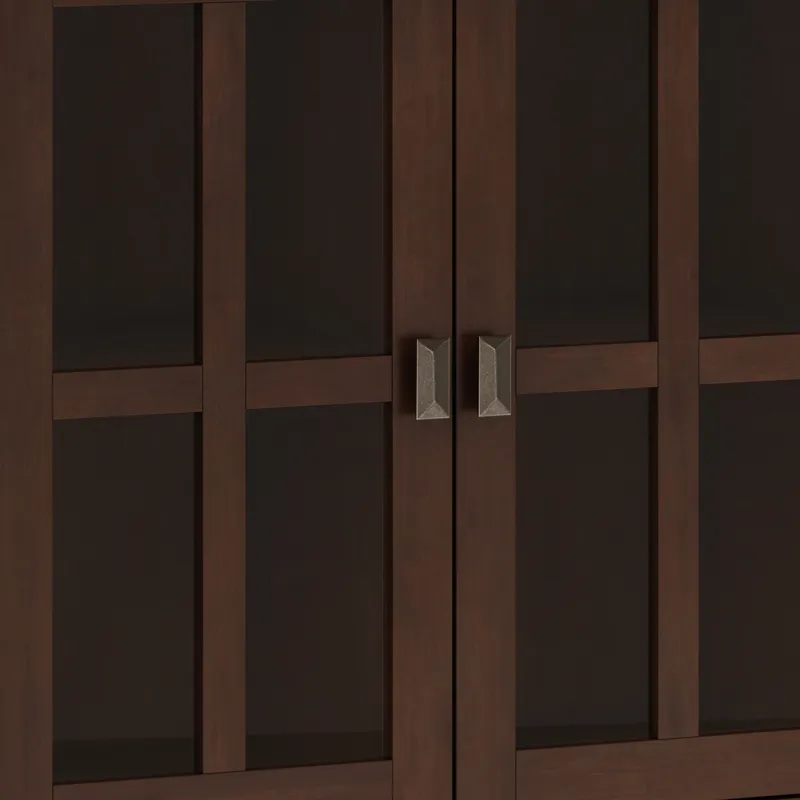 Artisan - Wide 4 Door Storage Cabinet - Russet Brown