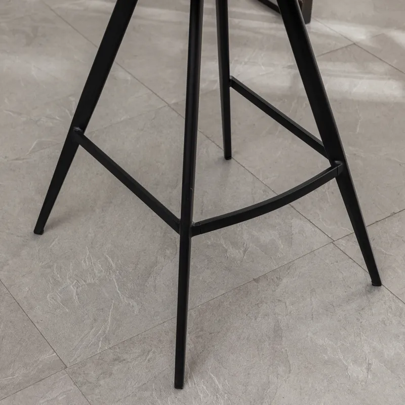 Porth - 28.25\" Fabric Kitchen Counter Height Stools (Set of 2) - Orange