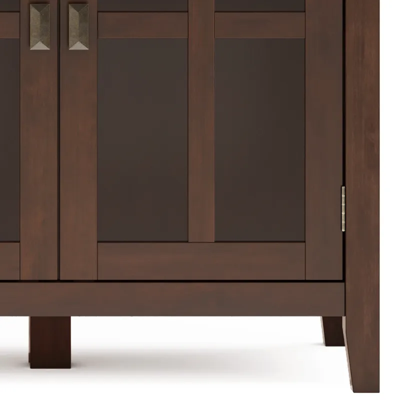 Artisan - Wide 4 Door Storage Cabinet - Russet Brown