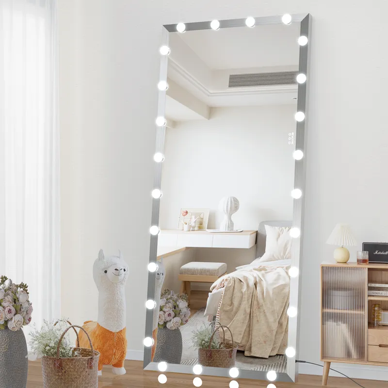 Hollywood - Full Length Mirror With Lights Oversized Full Body Vanity Mirror With 3 Color Modes Ligh