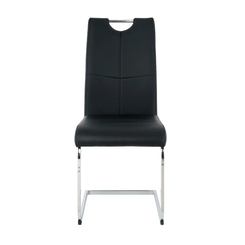 Modern Dining Chairs With Faux Leather Padded Seat Dining Living Room Chairs Upholstered Chair With 