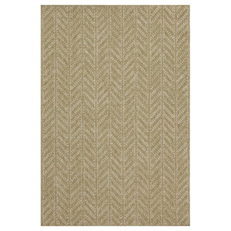 Earth - 2\'7\" X 7\'3\" Indoor / Outdoor Area Rug - Natural / White
