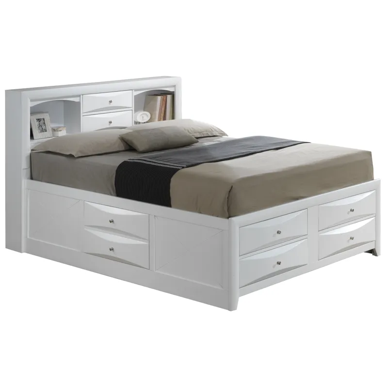 Marilla - G1570G-KSB3 King Storage Bed - White