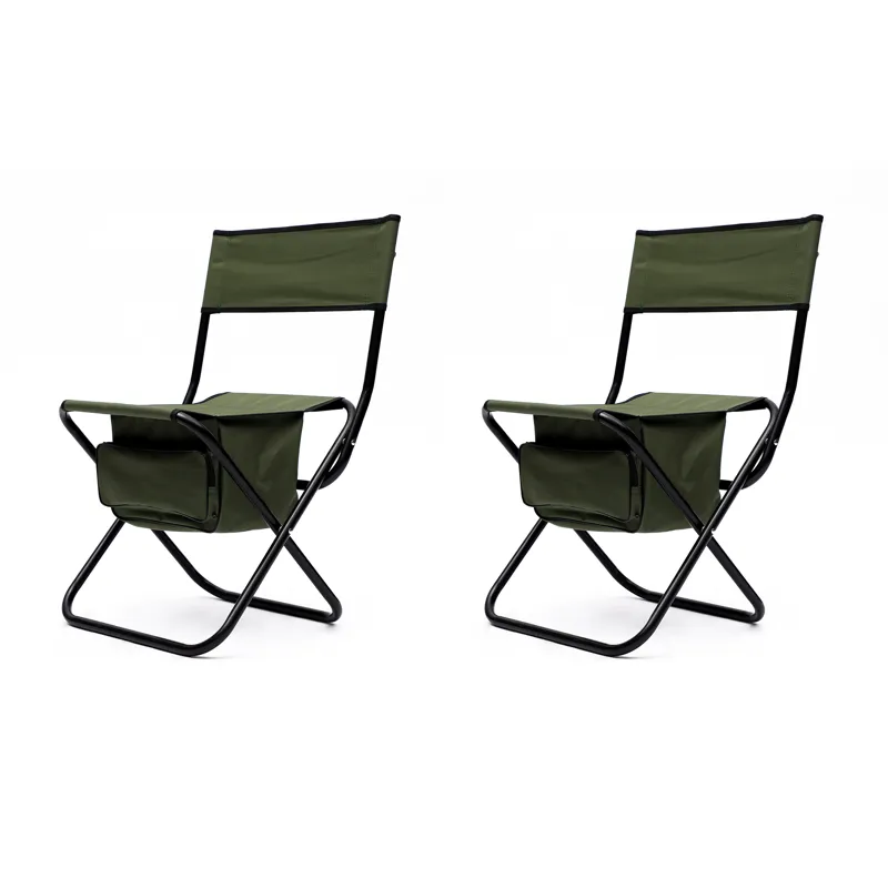 Folding Outdoor Chairs With Storage Bag, Portable Chair For Indoor, Outdoor Camping, Picnics And Fis