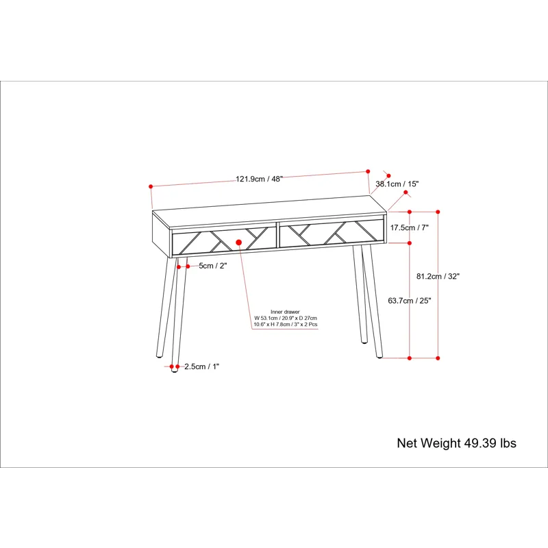 Jager - Console Table - Natural