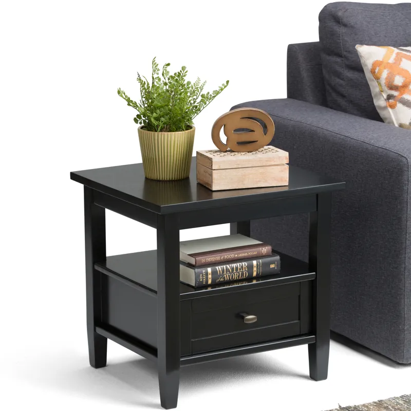 Warm Shaker - End Table - Black