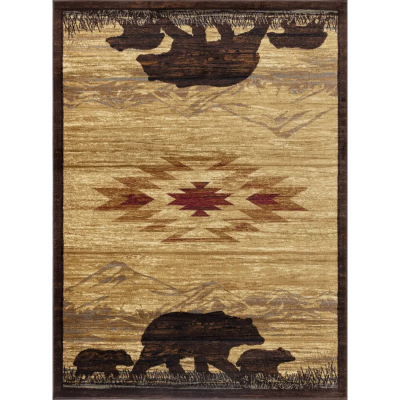 Nature\'s Nest - GC_CBL3006 Multi 7\' x 10\' Lodge Area Rug