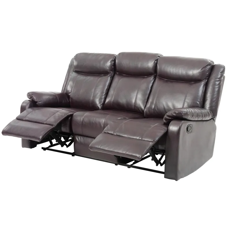 Ward - G760A-RS Double Reclining Sofa - Dark Brown
