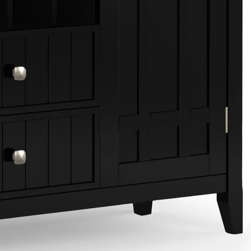 Bedford - Sideboard Buffet and Wine Rack - Black