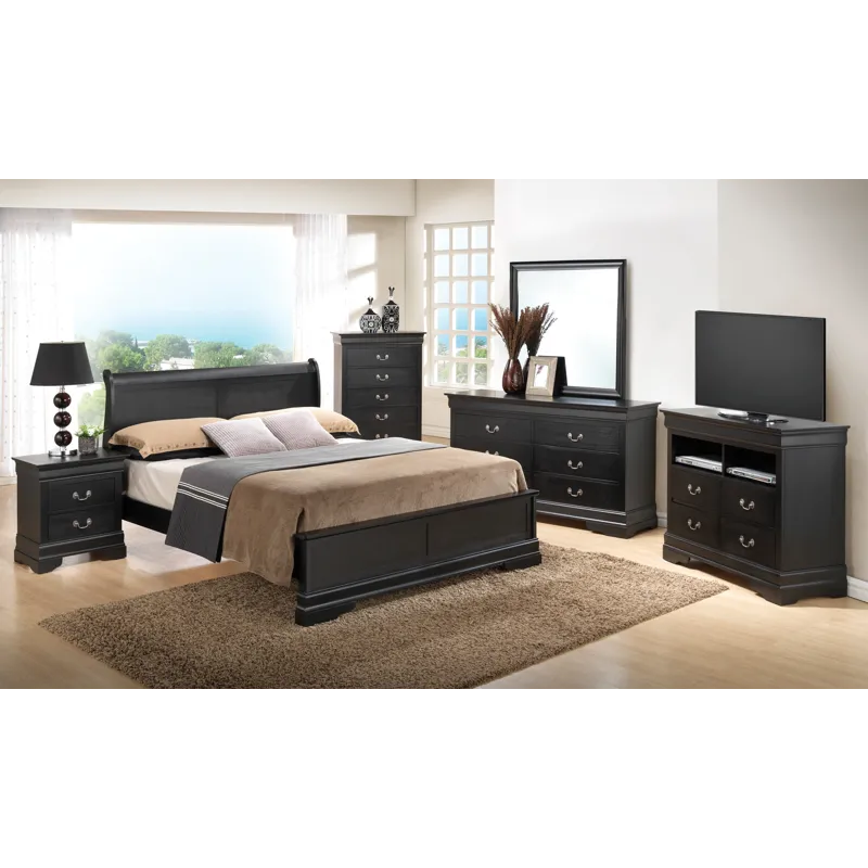 Louis Phillipe - G3150E-KB3 King Bed - Black