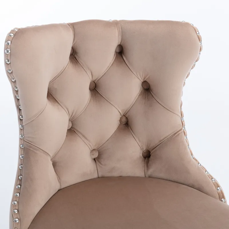 Swivel Velvet Barstools Adjusatble Seat Height From 25-33\", Modern Upholstered Chrome Base Bar Stoo