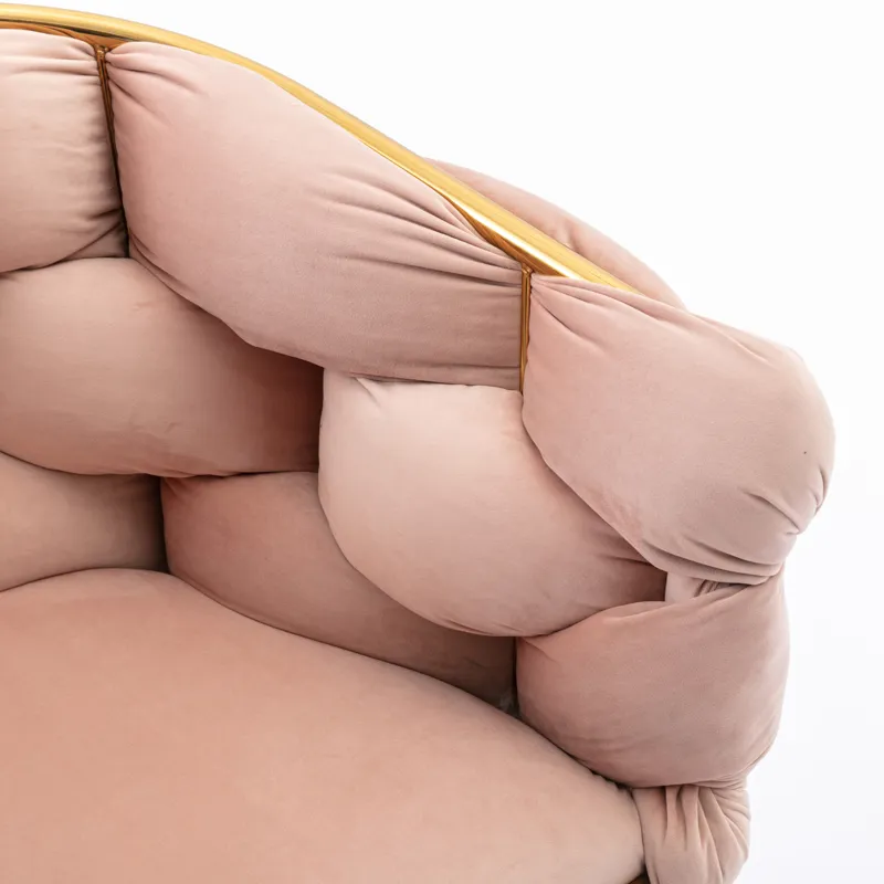 Luxury Modern Simple Leisure Velvet Single Sofa Chair Bedroom Lazy Person Household Dresser Stool Ma