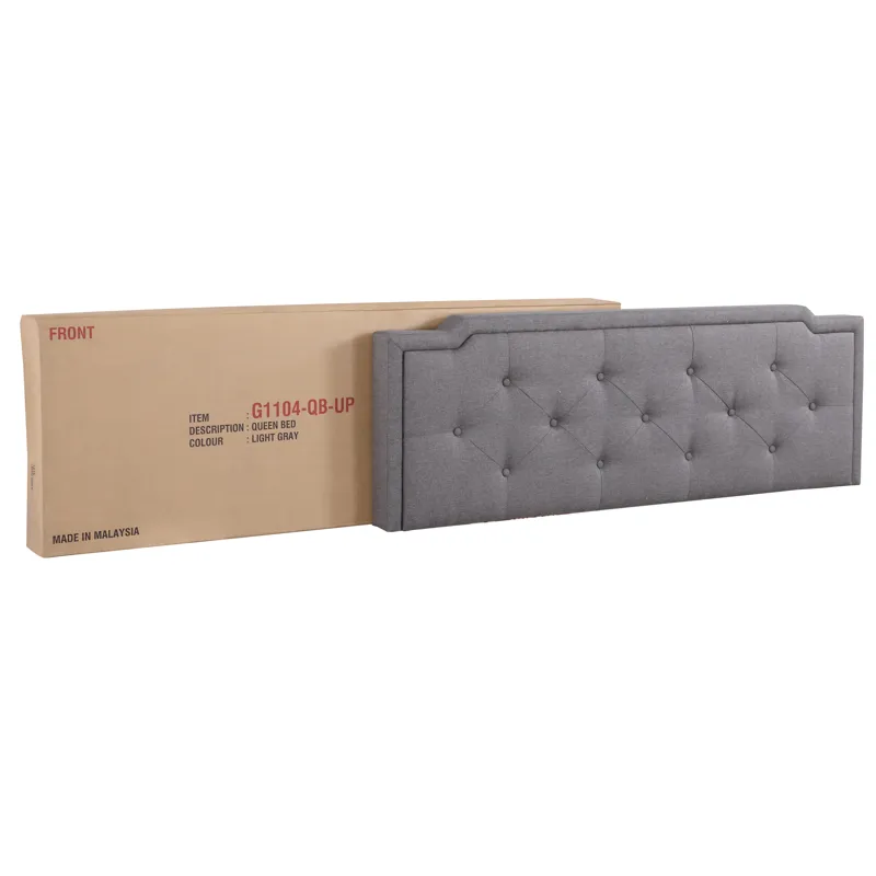 Deb - G1104-QB-UP Queen Bed (All in One Box) - Gray