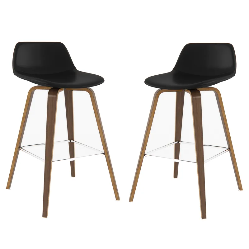 Randolph - Bentwood Counter Height Stool (Set of 2) - Black
