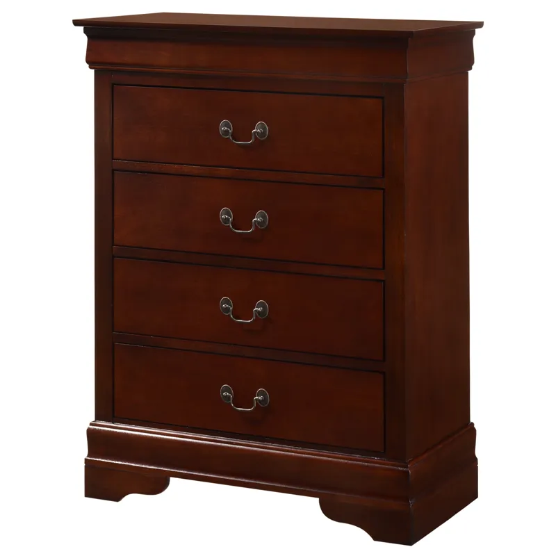 Louis Phillipe - G3100-BC 4 Drawer Chest - Cherry