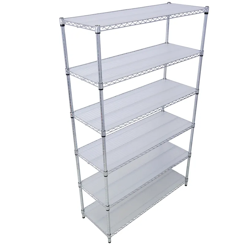 6 Tier 6000Lbs Capacity Nsf Metal Shelf Wire Shelving Unit, Heavy Duty Adjustable Storage Rack With 