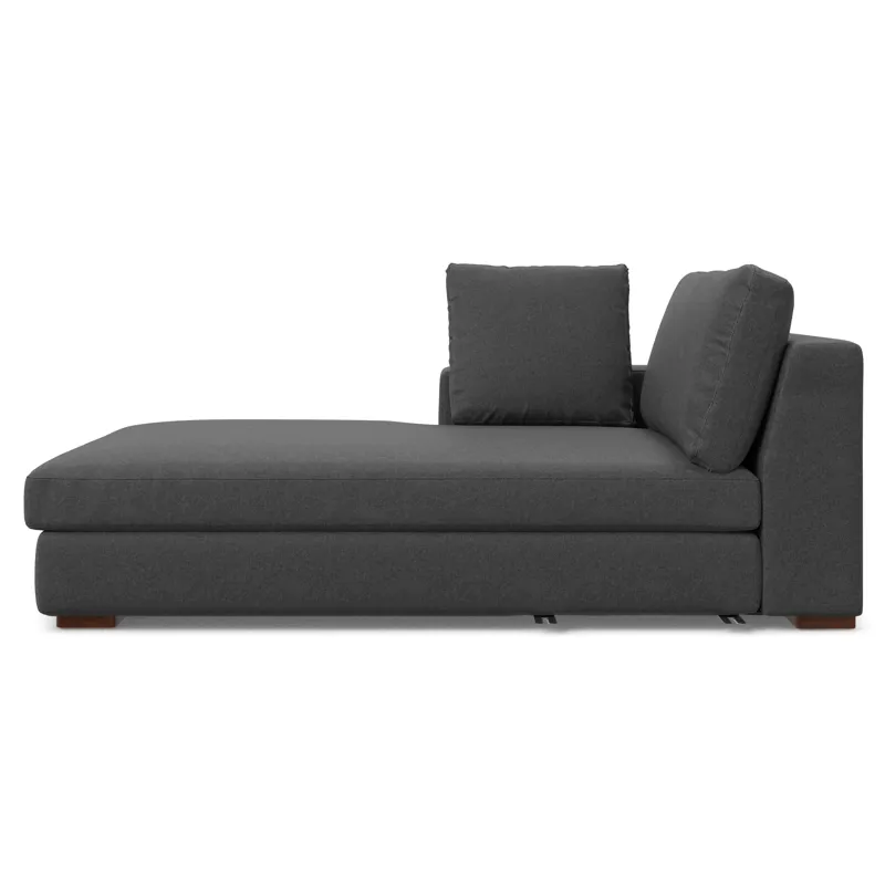 Charlie - Deep Seater Left Sectional Sofa - Pebble Gray