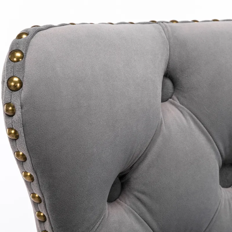 Swivel Velvet Barstools Adjusatble Seat Height , Modern Upholstered Bar Stools With Backs Comfortabl