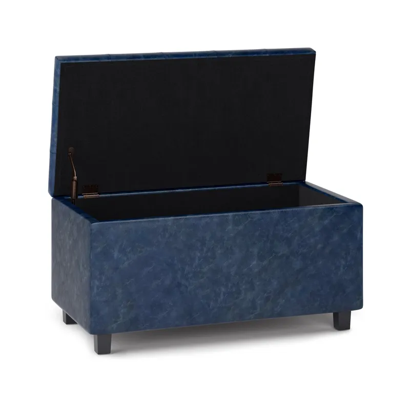 Cosmopolitan - Storage Ottoman - Denim Blue