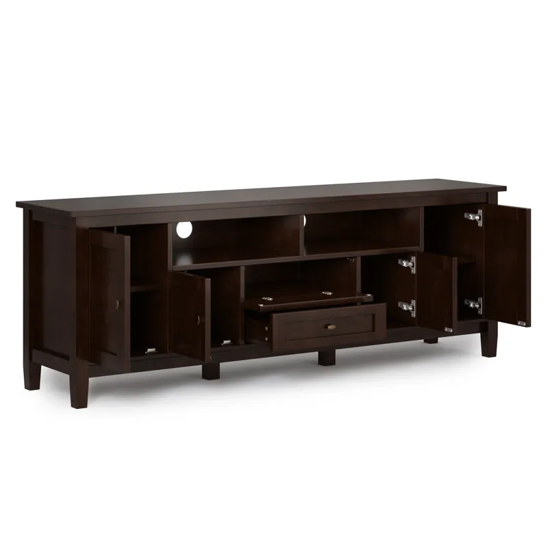 Warm Shaker - 72\" TV Media Stand - Russet Brown