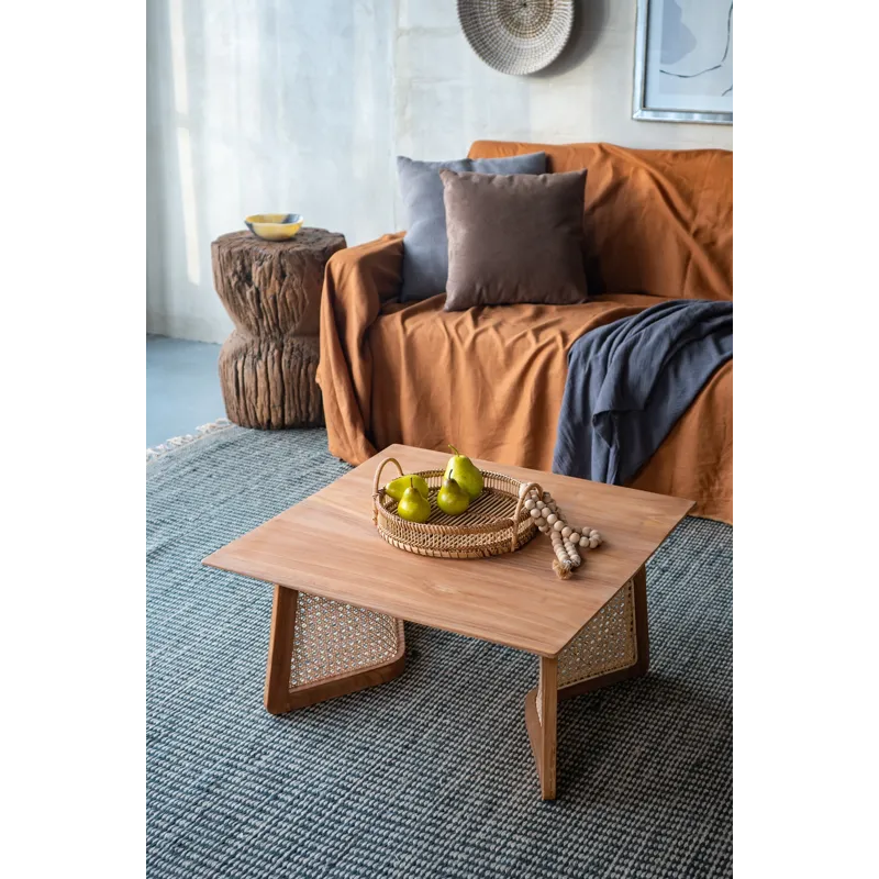 Teak Coffee Table - Natural Brown