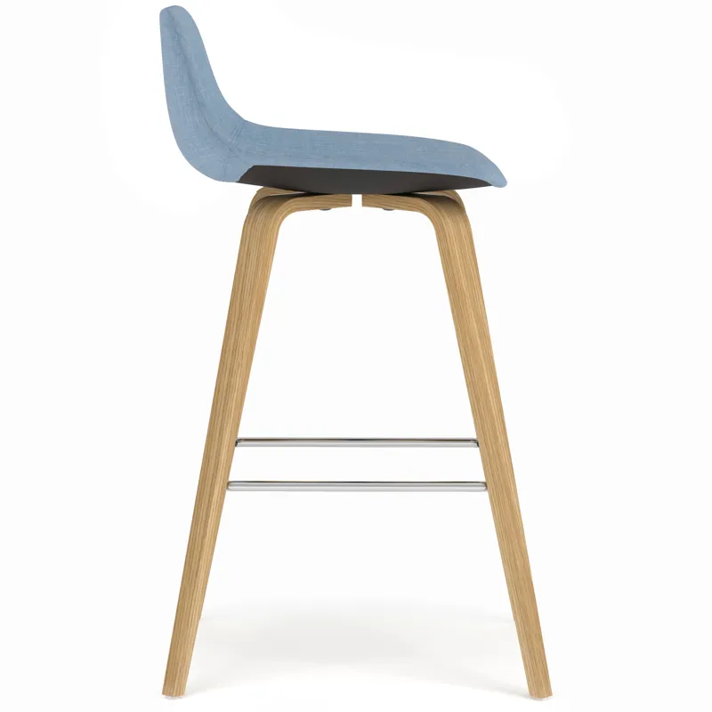 Randolph - Bentwood Counter Height Stool (Set of 2) - Denim Blue