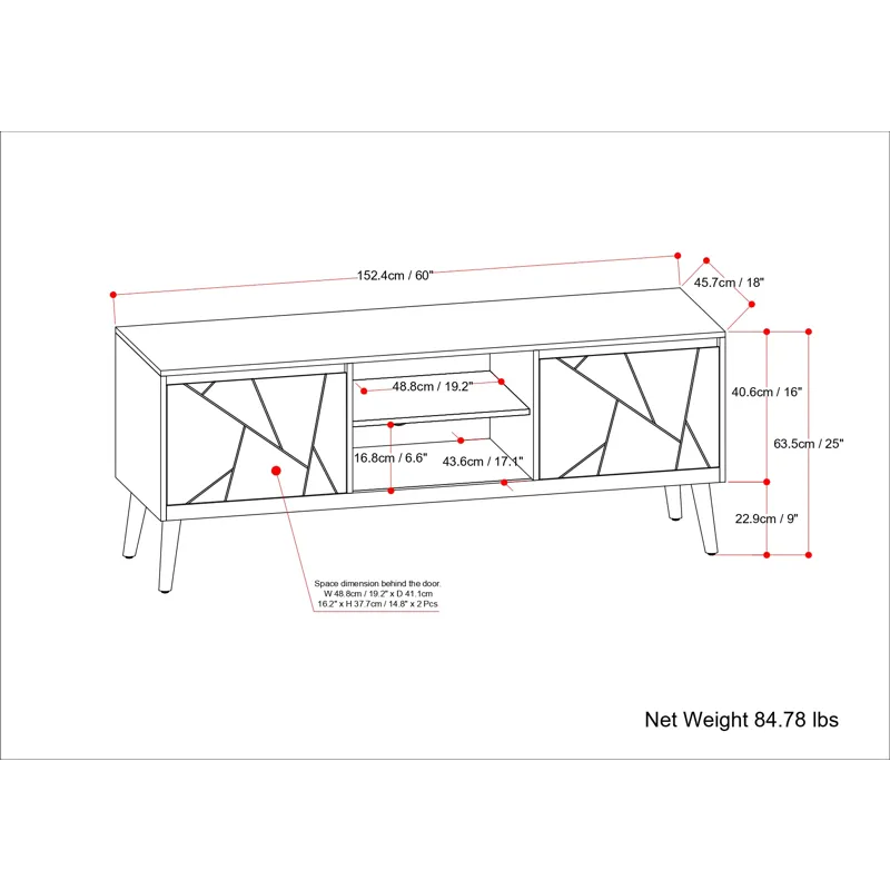 Jager - TV Media Stand - Natural