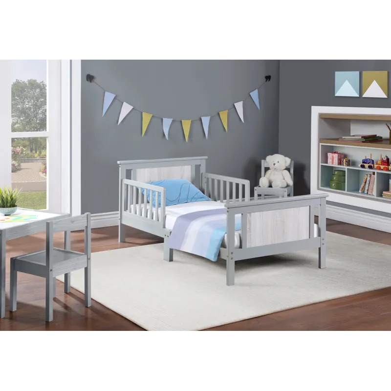 Connelly - Reversible Panel Toddler Bed - Gray/Rockport Gray