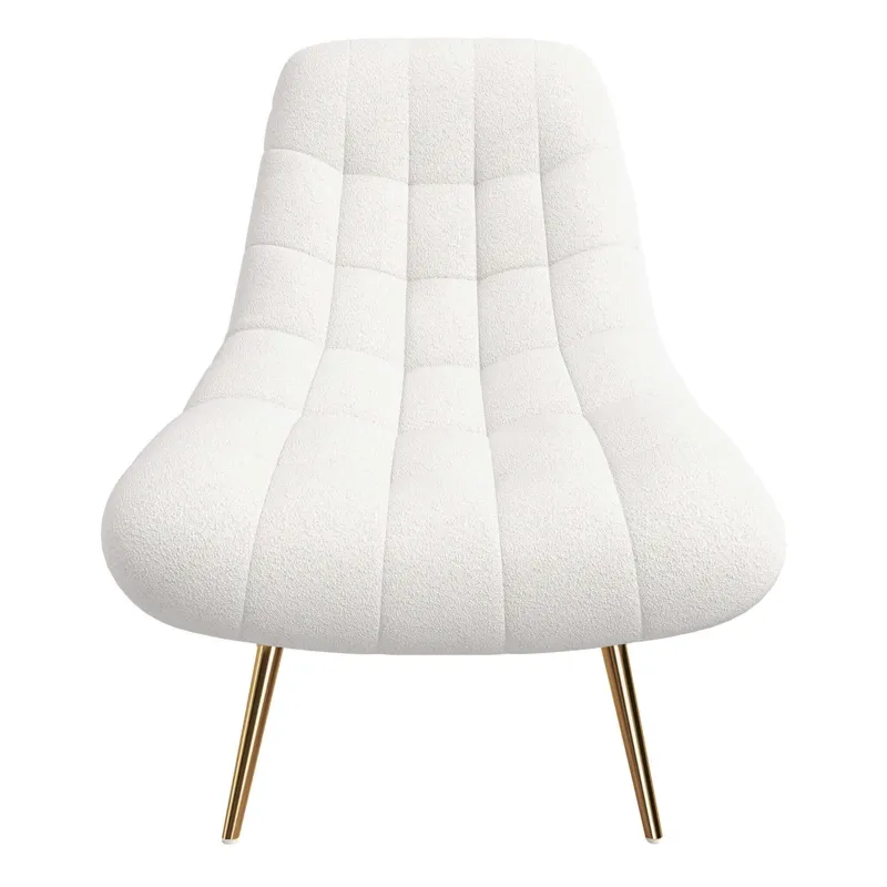 Aubrey - French Boucle Lounge Chair - Beige
