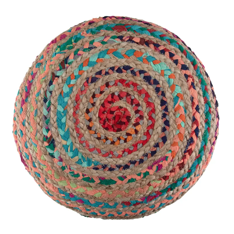 Margo - Round Pouf - Multi Color