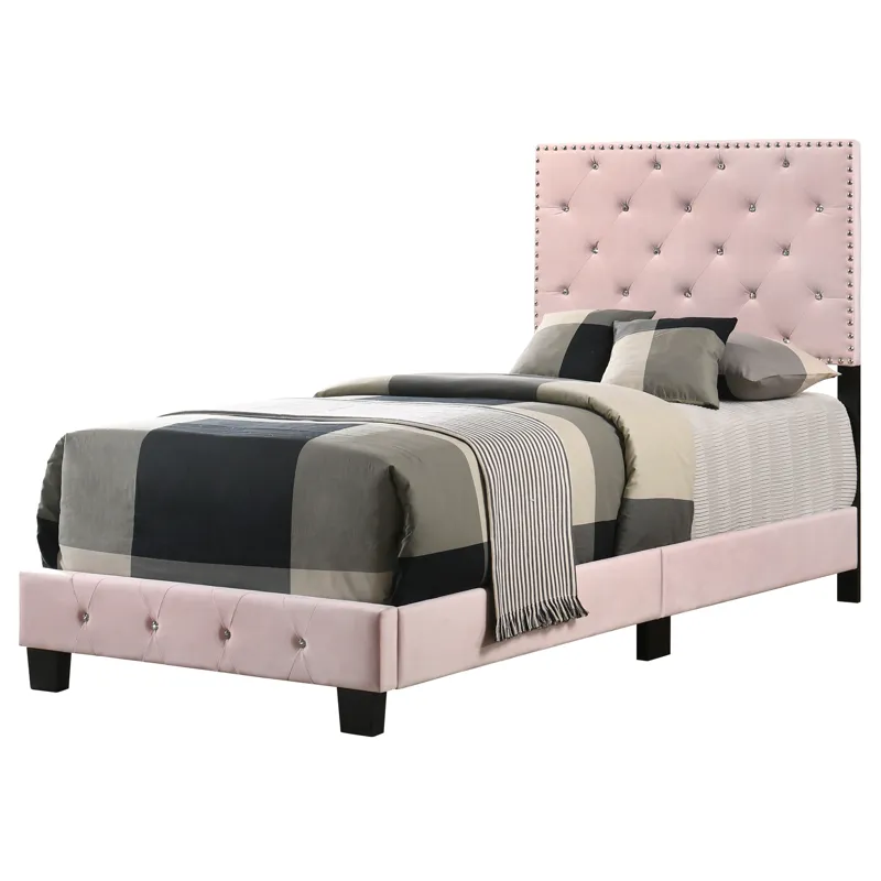 Suffolk - G1406-TB-UP Twin Bed - Pink