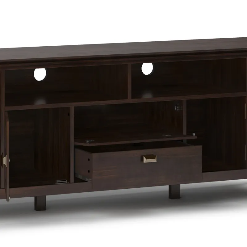 Artisan - 72" TV Media Stand - Tobacco Brown