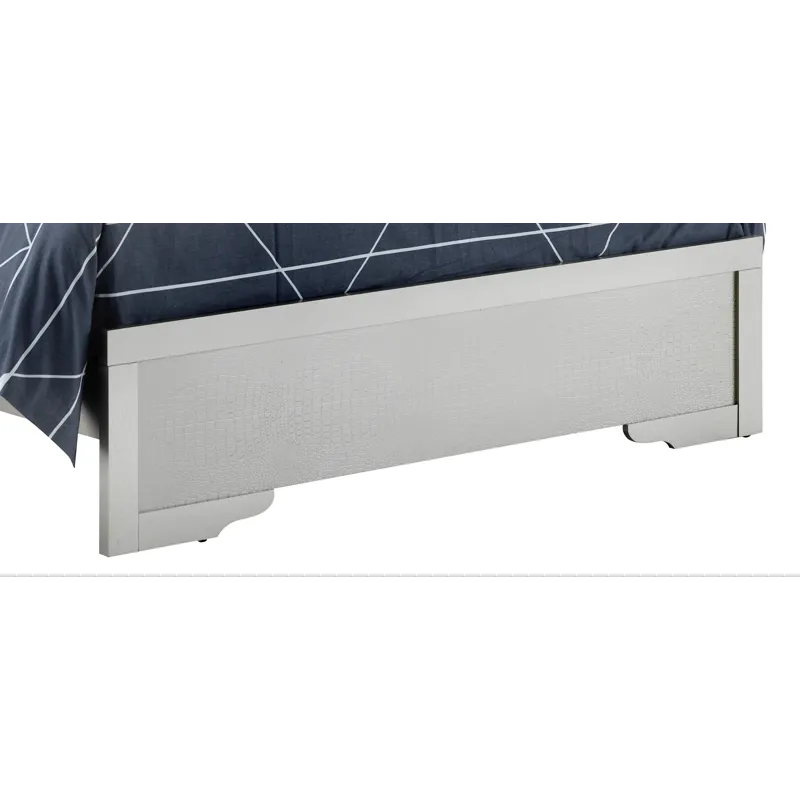 Lorana - G6500B-TB2 Twin Bed - Silver Champagne