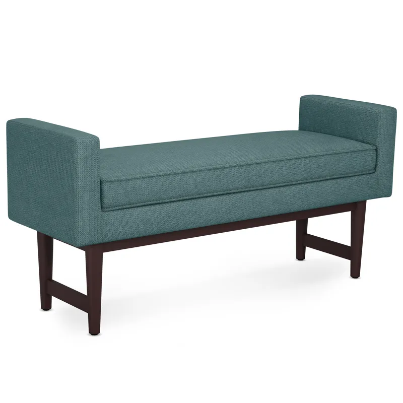 Scott - Ottoman Bench - Smoky Teal