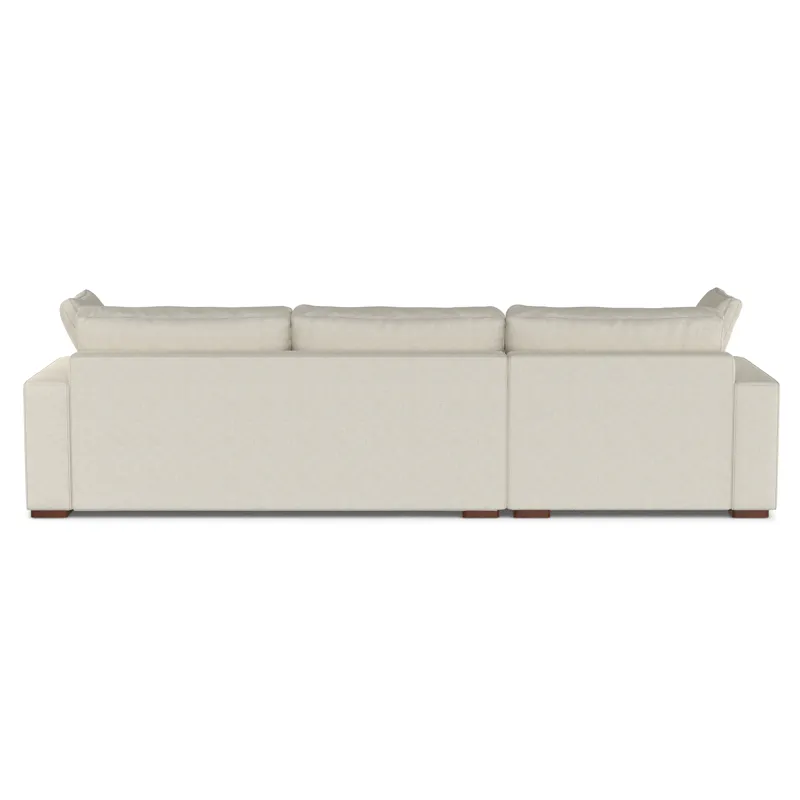 Charlie - Deep Seater Left Sectional Sofa - Cream