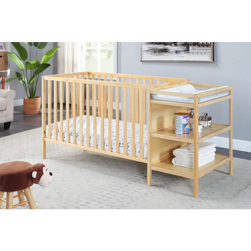 Palmer - 3-in-1 Convertible Crib / Changer Combo - Natural