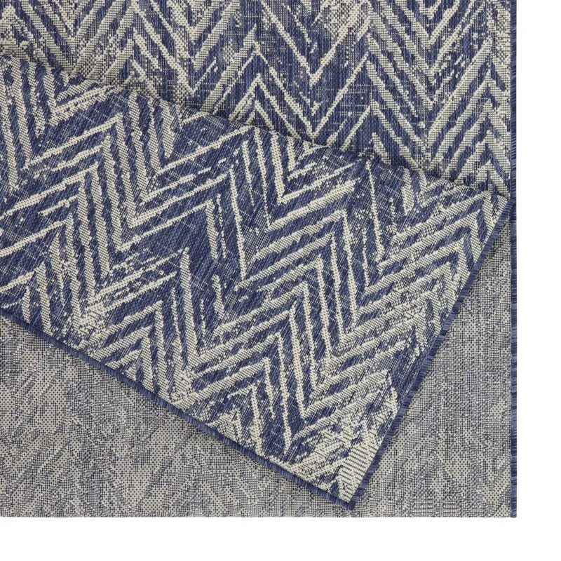 Sunshine - 2\'7\" X 7\'3\" Indoor / Outdoor, Area Rug Polypropylene - Blue