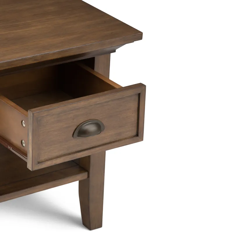 Redmond - End Table - Rustic Natural Aged Brown